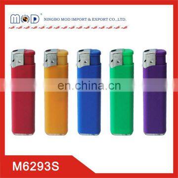 solid color refillable gas lighter electronic fire lighter