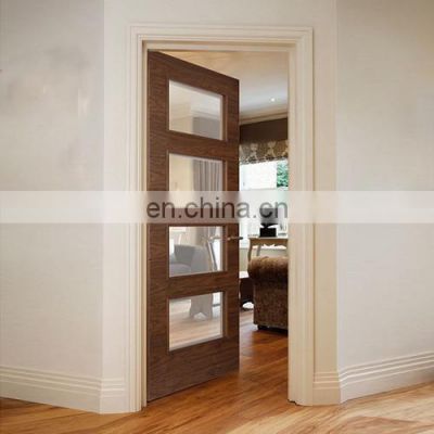 contemporary french glass pvc black solid wooden with frames  interior room door