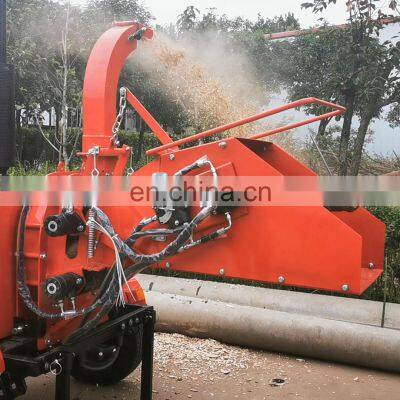 High Efficiency Forestry Wood Log Timer  Branches Use Self Powered 40 HP Hydraulic Portable Wood Chipper/Wood Shredder/Crusher