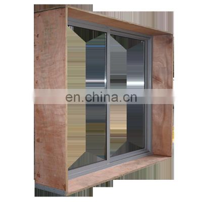 Sliver grey Timber Reveals aluminum Profile sliding door Double Glazed powder coated aluminum sliding door