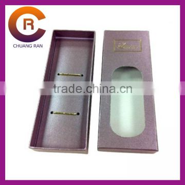 custom cheap paper window boxes for hair extensions manufacturer
