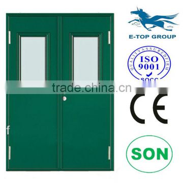 TOP QUALITY with double glass emergency fire glass door/fire rated stable door