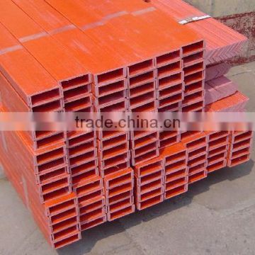 China jiangsu jiangyin fiberglass composite plastic 50mm rectangular square tube profiles