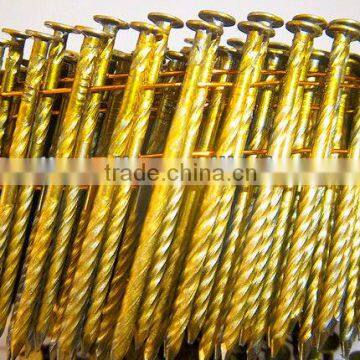 15 degree screw shank wire coil nails