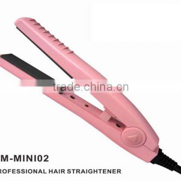 mini pink high quality korea ceramic Hair straightener