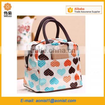 canvas waterproof tote lunch cooler bag family picnic lady handbag storage food bag                        
                                                                                Supplier's Choice