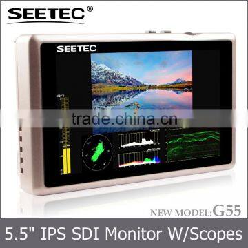 Small and portable 5.5 inch tft display high resolution 1920x1080 on-camera field screen full hd dslr lcd monitor