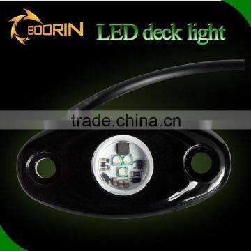 Guangzhou car accessories 12v warm white red blue yello green waterproof led decking lights for boat