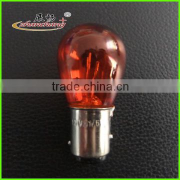 auto bulb 1141 miniature bulb S25 BA15S 12v21/5W Amber Color