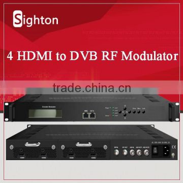 4channels input hdmi dvbt modulator for dvb-t/c/isdb-t