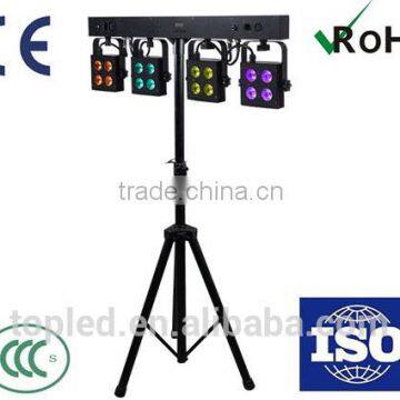 CE&RoHs Certificate DMX LED 4Par System DJ Light 16x8W 4in1 RGBW