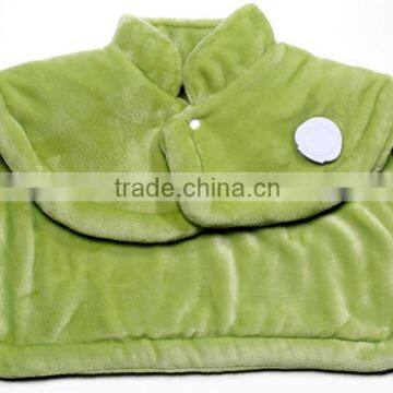 green flannel heated neck shoulder pad