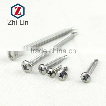 Stainless steel cross pan head self drilling screws SUS410 304