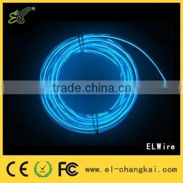 Hot Sale diameters 3.2mm,1m 2m 3m long ICE Blue EL Wire,flexible neon el wire,multi color electroluminescent wire