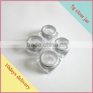 5g 10g square mini round ps eye cream jar for sale