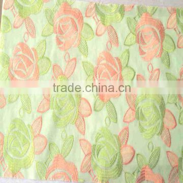 Hot Sell Double Color 100% Polyester Embroidery Garment Fabric