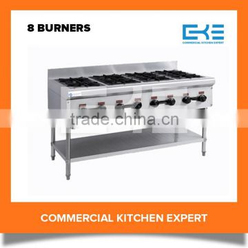 Restaurant Wholesale Price Stove Hot Plate 8 Burners Italian Gas Cooker