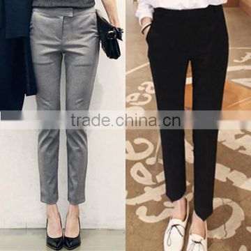 Straight professional leisure foot trousers in summer