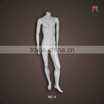 2015 Fashion male mannequin fiberglass male dummy doll Matte silver grey clear male model MC-4