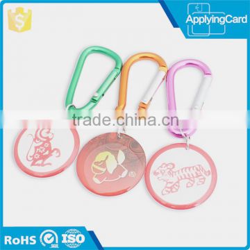 LF 125Khz s50 Tracking RFID Tag epoxy smart card with carabiner