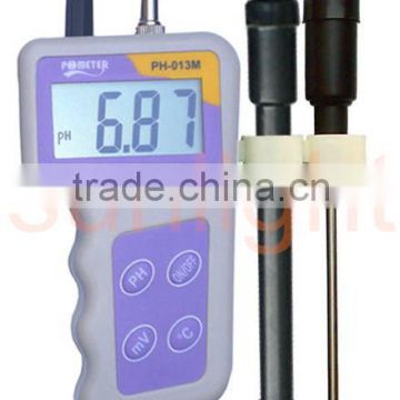 Portable pH Meter, pH, mV and Temperature 3 in 1 Meter, ATC, PH-013M