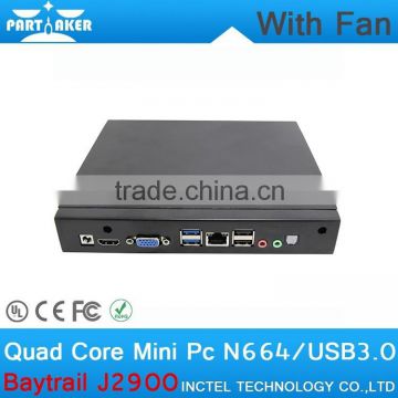 Desktop Computer 4G RAM 32G SSD Pentium Baytrail Server Case J2900 with Baytrail Quad-core CPU support SIM Card Ram Scrap