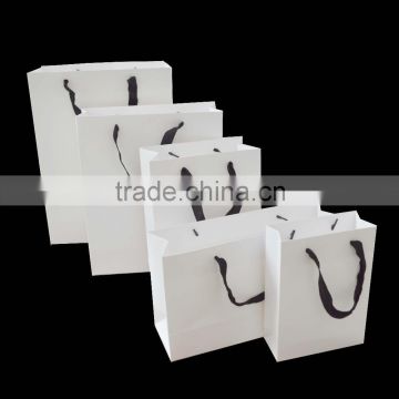 Custom Card Paper Bag With Drawstring Handle/ Shopping Paper Bag