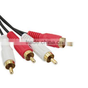 Factory price male to male RCA 2RCA/M-2RCA/M audio cable
