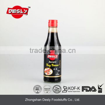 100% Natural brewed japanese soy sauce Desly brand