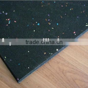 Free sample!!Hot sales!!Rolled specked non-toxic gym rubber flooring,rubber floor mat tile in roll