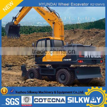 excavator on wheels R210WVS 20Ton HYUNDAI Brand Best Price