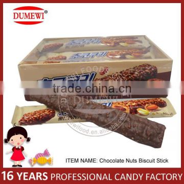 Delicious Center Filled Chocolate Nuts Biscuits Bar