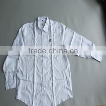custom latest design mens linen cotton blend shirt