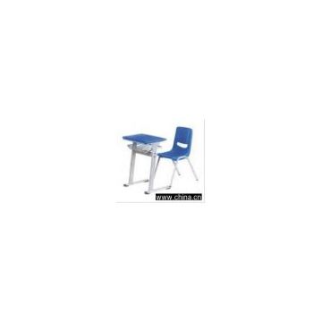 school chair and desk, school furniture, desk and chair