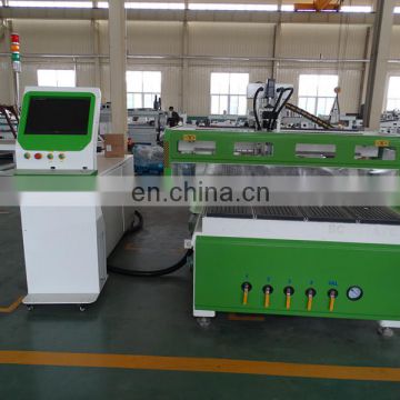 wood cutting machine in furniture/ ATC CNC Ruter with linear tool 8 positions magazine /9kw CS spindle