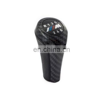 Auto carbon glossy gear shift knob 6 speed ///M for BMW
