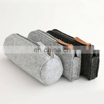 Handmade polyester felt pencil pouch with zipper