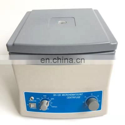 Best sell SH-120 Table Top Blood  12 24 tubes microhematocrit centrifuge for lab