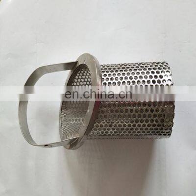 stainless steel perforated buckets drum