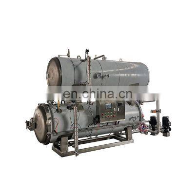 Double doors horizontal industrial canned food water spray autoclave