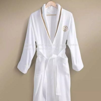 Hotel cardigan pure cotton bathrobe custom made