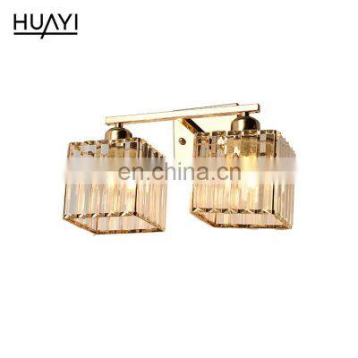 HUAYI New Arrival Luxury Design Modern Crystal Surface Corridor Bedroom Home E27 Ceiling Light