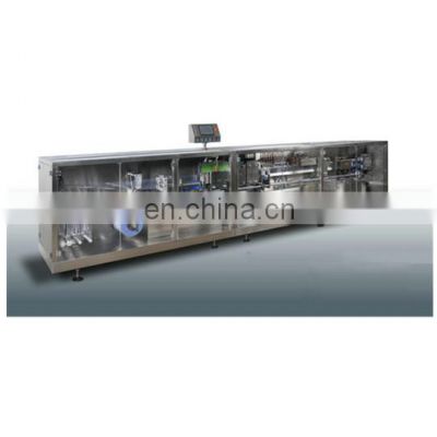 Oral automatic plastic ampoule liquid filling and sealing machine