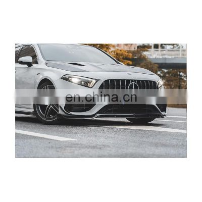 Newest Car Model  100% Dry Carbon Fiber Material Military Quality Front Bumper Lip For BENZ A45 W177