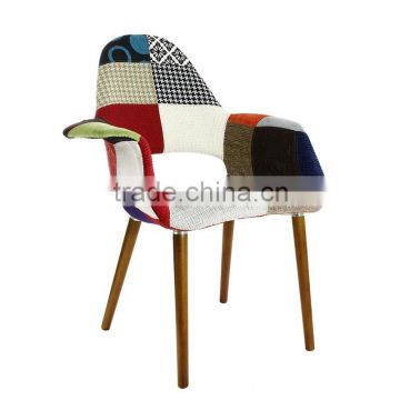 2016 Hot sale products color fabric cove wooden legs living room patchwork chair                        
                                                                                Supplier's Choice