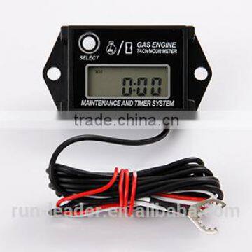 Digital Resettable Waterproof Inductive Tacho Hour Meter Used For Motorcycle,Marine,Boat,Snowmobile,Lawn Mower,Generator,Jet Ski