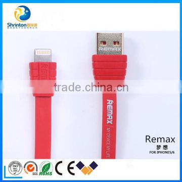 high quality remax Charging and Data 2 in 1 USB cable for both Iphone& Android