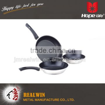 wholesale china market non-stick double fry pan used pots and pans sale , pots and pans