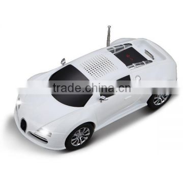 UW-SK065 White car model bluetooth speaker with remote