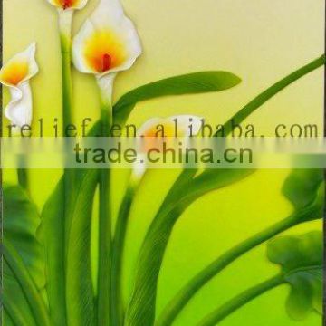 White calla flower art painting
